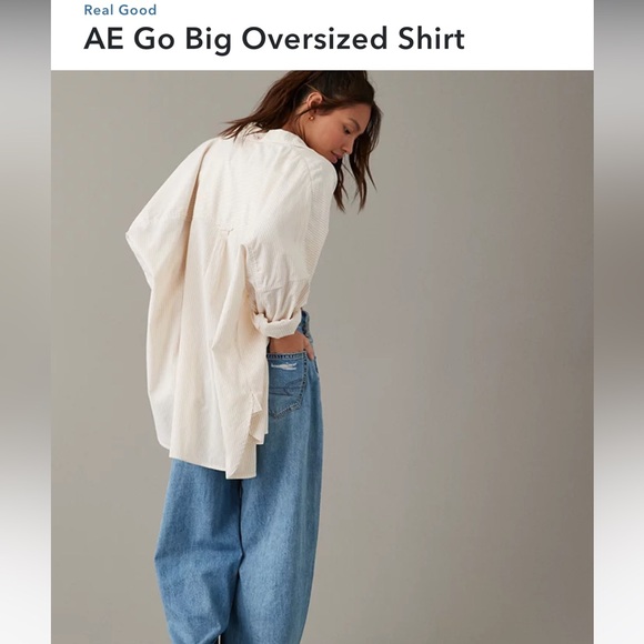 NWT American Eagle Button Up Shirt - Picture 2 of 9